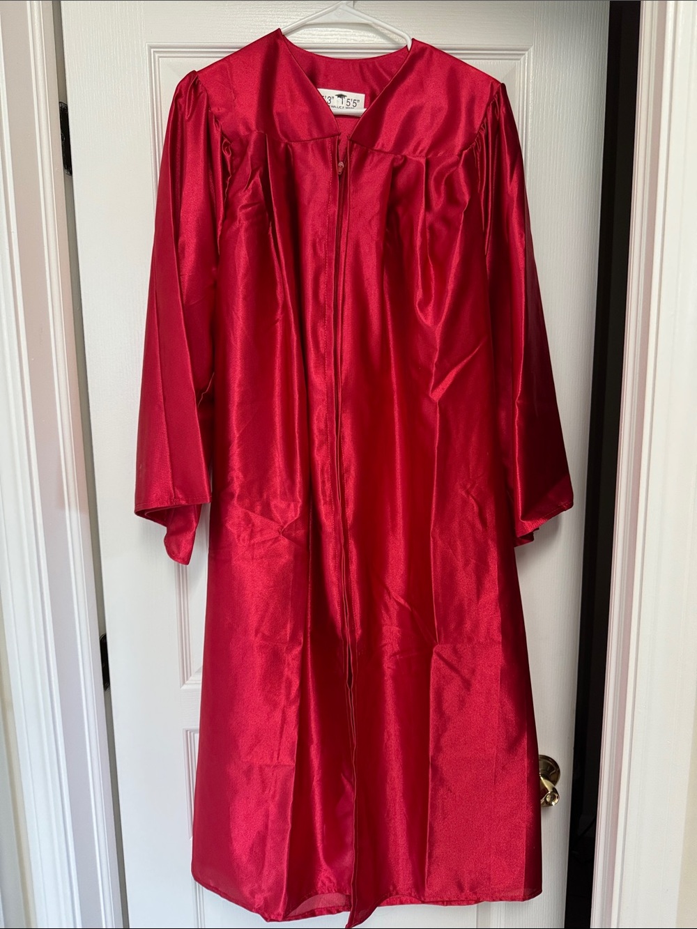 Red Graduation Gown - Classic Satin Ceremony Robe